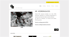 Desktop Screenshot of hmhidromasajes.com