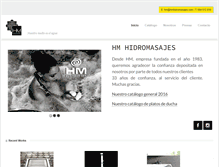Tablet Screenshot of hmhidromasajes.com